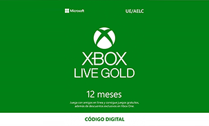 Microsoft Xbox Live Gold 12 Meses Suscripción