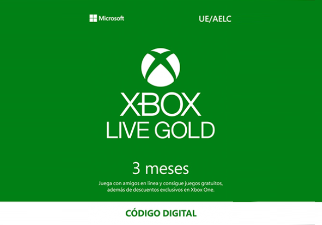 Microsoft Xbox Live Gold 3 Meses Suscripción