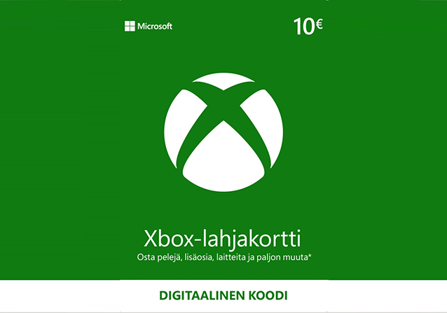 Microsoft Xbox Lahjakortti 10 €