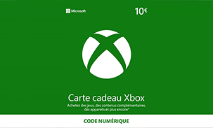 Microsoft Xbox Live Carte Cadeau 10€