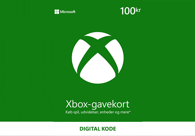Microsoft Xbox Live Gavekort 100 DKK