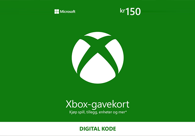 Microsoft Xbox Live Gavekort 150 NOK