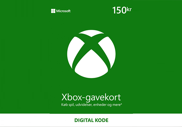 Microsoft Xbox Live Gavekort 150 DKK