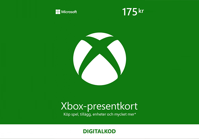 Microsoft Xbox Live Presentkort 175 SEK
