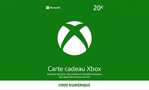 Microsoft Xbox Live Carte Cadeau 20€