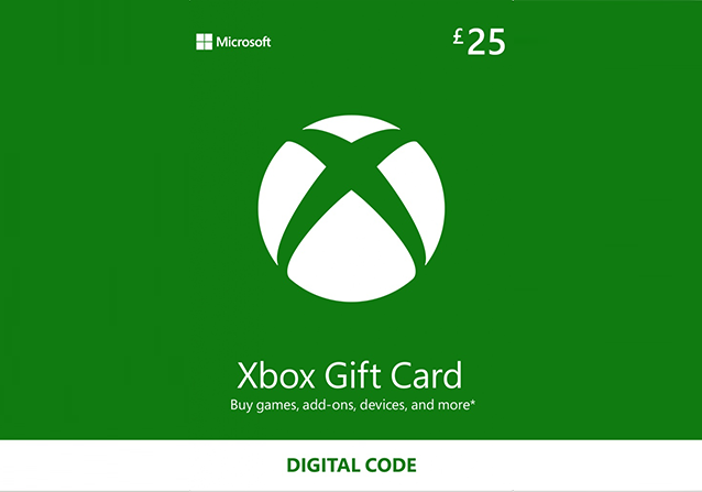 Microsoft Xbox Gift Card £25 UK