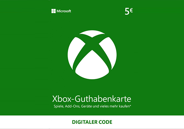 Microsoft Xbox Live Guthaben 5€