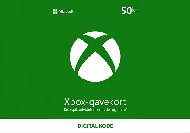 Microsoft Xbox Live Gavekort 50 DKK