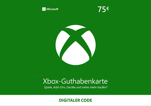 Microsoft Xbox Live Guthaben 75€