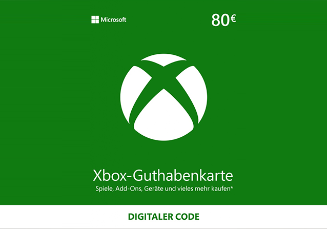 Microsoft Xbox Live Guthaben 80€