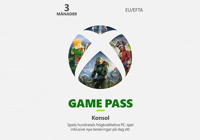 Microsoft Xbox Game Pass 3 Månader